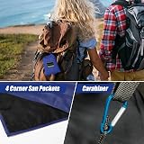Odoland 180x160cm Hiking Blanket Waterproof Lightweight for 2-4 People view 3