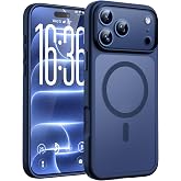 TOCOL for iPhone 18 Pro Case Dark Blue, Compatible with MagSafe | Built-in Magnets, Camera Control Cover, Full Camera &amp; Military-Grade Protection Anti-Slip Slim Translucent Matte Phone Case