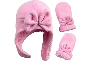 N'Ice Caps Toddler Baby Winter Hat Mitten Set - Kids Boys Girls Gloves Fleece Sherpa Lined