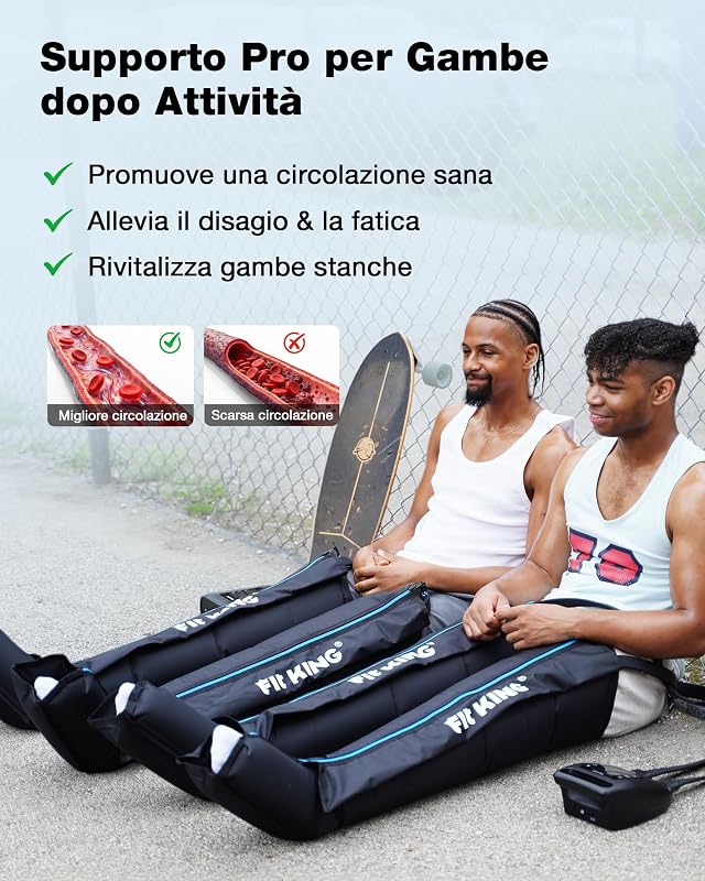 Pressoterapia per Casa, Massaggiatore per gambe complete