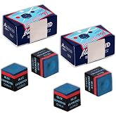 Blue Diamond Billiard Pool Cue Chalk w/Certilogo protection - 4 pcs by Longoni
