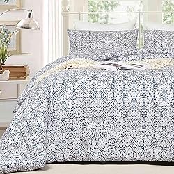 Nanko Beige and Blue Comforter Set Queen Size 3