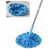 EaseYourDay Self-Wringing Twist Mop, Microfiber Floor Mop with 2 Heads