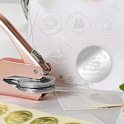 OFCCUSTOM Book Embosser Custom Embosser Stamp with