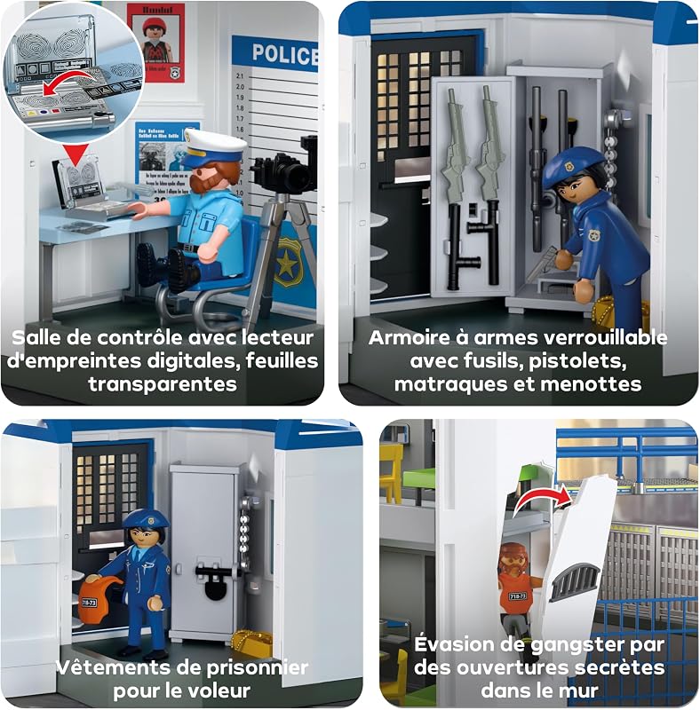| Action Heroes | Centre de Commandement de la Police | Jouets de Police | Jouets d'aventures | Jouet pour Enfants à partir de 4 Ans | avec Figurines & Accessoires | 71873
