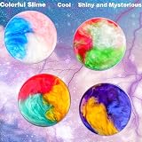 Petyuioyu Galaxy Slime Kit 4 Pack Non Sticky Stress Relief Fun view 3