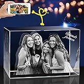 3D Crystal Photo, Personalized Gift, Customized Gifts for Wife, Women, Him, Her, Dad and Mom. Custom Picture Gifts for Valentine’s Day, Mother's Day, Father’s Day, Birthday, Wedding & Anniversary.(Large Landscape)