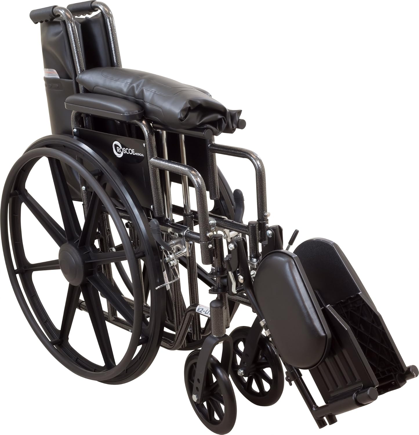 ProBasics Comfort Standard Wheelchair - Height Adjustable Seat - Flip Back Desk Arms - 300 Pound Weight Wapacity - Black - Elevating Leg Rest - 18" x 16" Seat: Industrial & Scientific