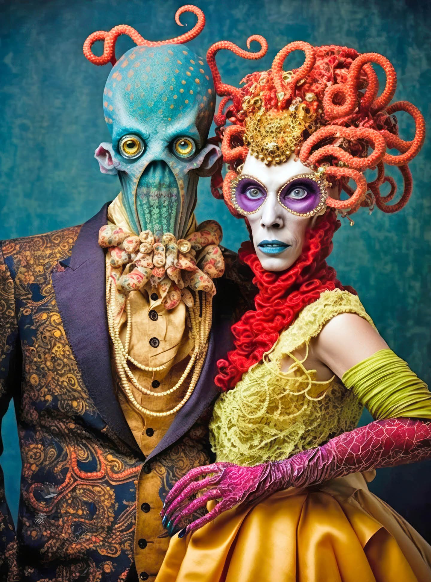 1000 Piece Jigsaw Puzzle for Adults - Cross & Glory - Meet the Aliens Series| Collectible Sci-Fi Illustration (Sylas and Eirlys) — image 1