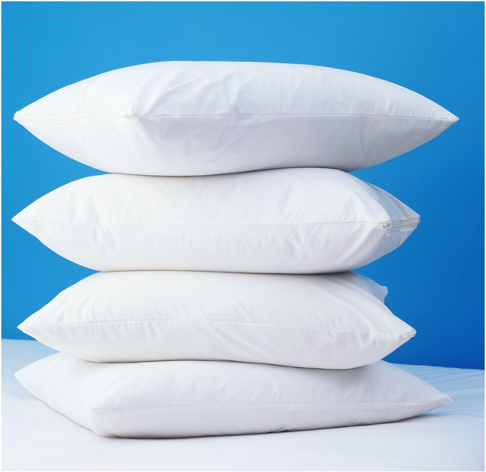 Bargoose 250-tc 100% Cotton Zippered Pillow Protector, Standard