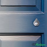 EAI Victorian Keyhole Covered Escutcheon 35mm Polished Chrome Front Door view 4