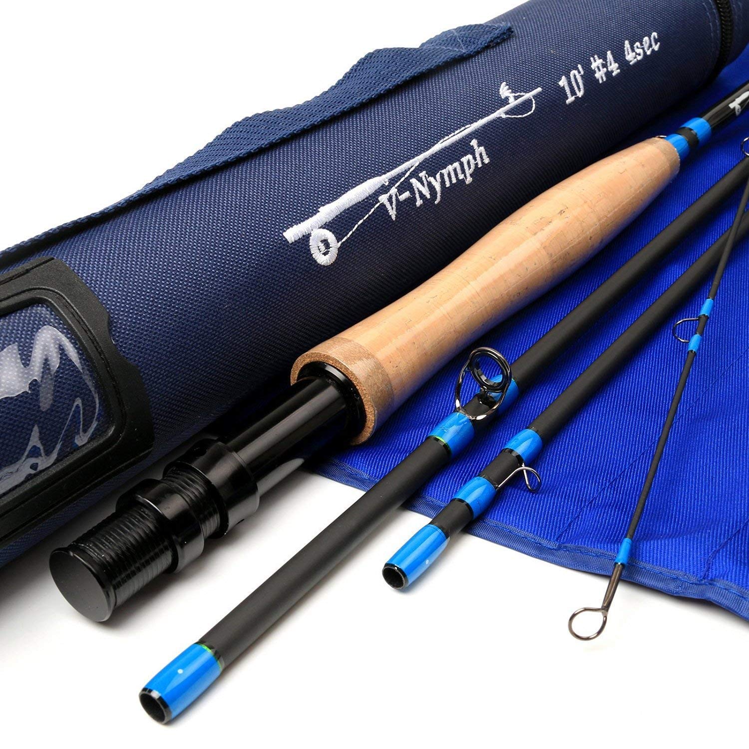 MAXIMUMCATCH Nymph Fly Rod 4-piece IM10 Carbon Nymph Rod Fly Fishing with Cordura Tube 2/3/4WT, 10FT/11FT (3weight 10ft 4piece)