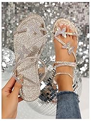 Floerns Women's Elegant Rhinestone Butterfly
