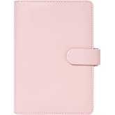 Filofax Saffiano Organizer, Personal Size, Blush - Cross-Grain, Leather-Look, Six Rings, Week-to-View Insert, Multilingual (C022698)
