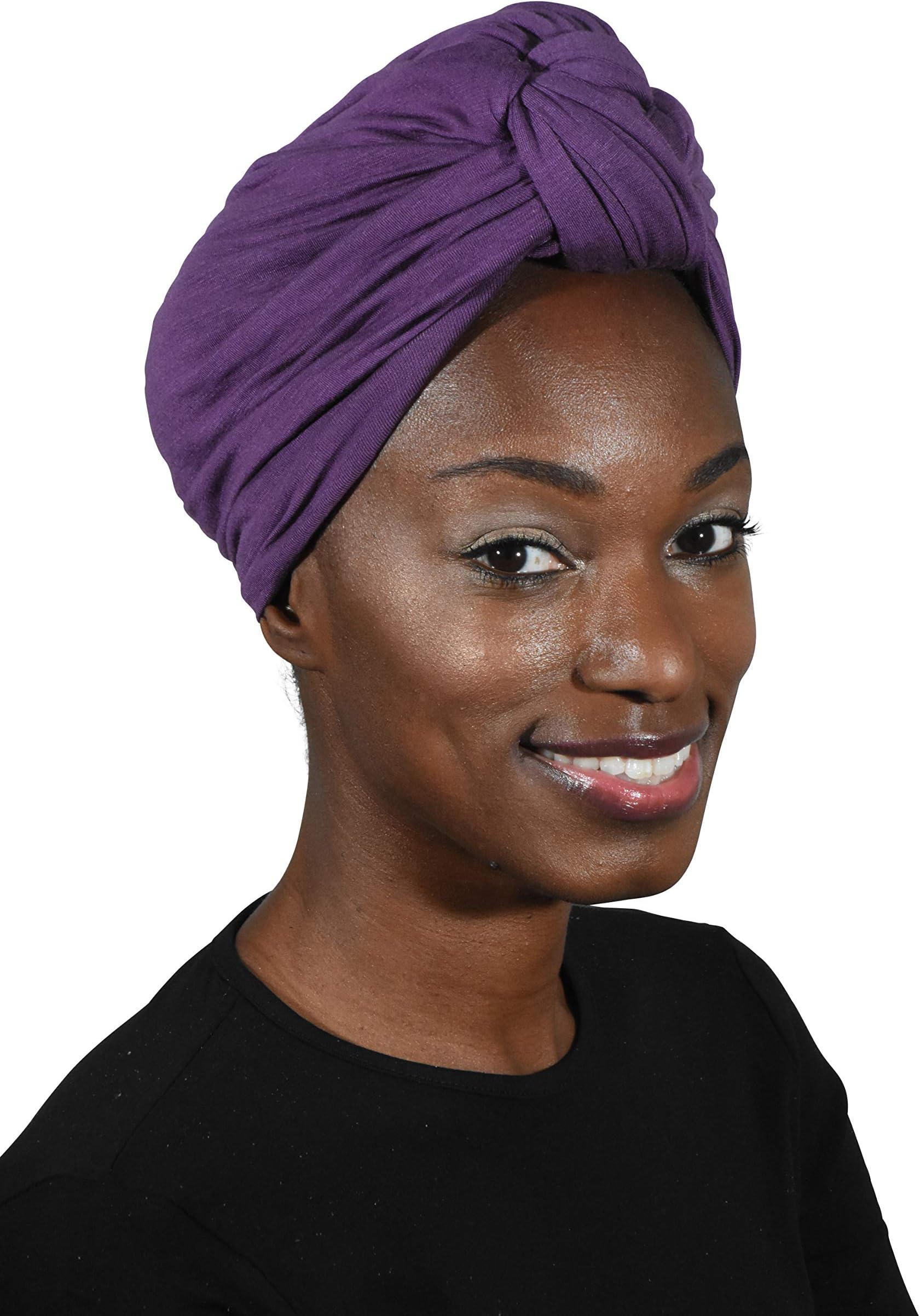 Solid Turban with Twist/Knot Front