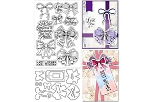 GLOBLELAND Matrices de découpe en métal transparent pour emballage cadeau - Pour la fabrication de cartes, le gaufrage, le sc