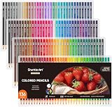 Shuttle Art 136 Colour Pencils Set – 136 Unique Colours, 12 Metallics