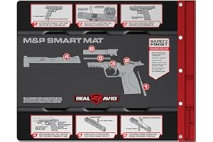 Real Avid Gun Cleaning Mat 19" x 16" with Magnetic Parts Tray | 1911, Glock, Smith & Wesson M&P or Sig Sauer P365 & P365XL (Choose Style Below)