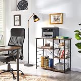 Yaheetech Industrial Baker's Rack Kitchen Island with Mesh Basket Shelves view 5