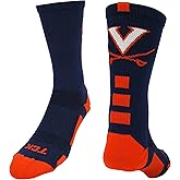 TCK Virginia Cavaliers Socks Baseline Crew