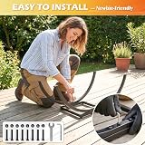 EALPVIS 22" Curved Firewood Rack - Heavy Duty Metal Log Holder view 6