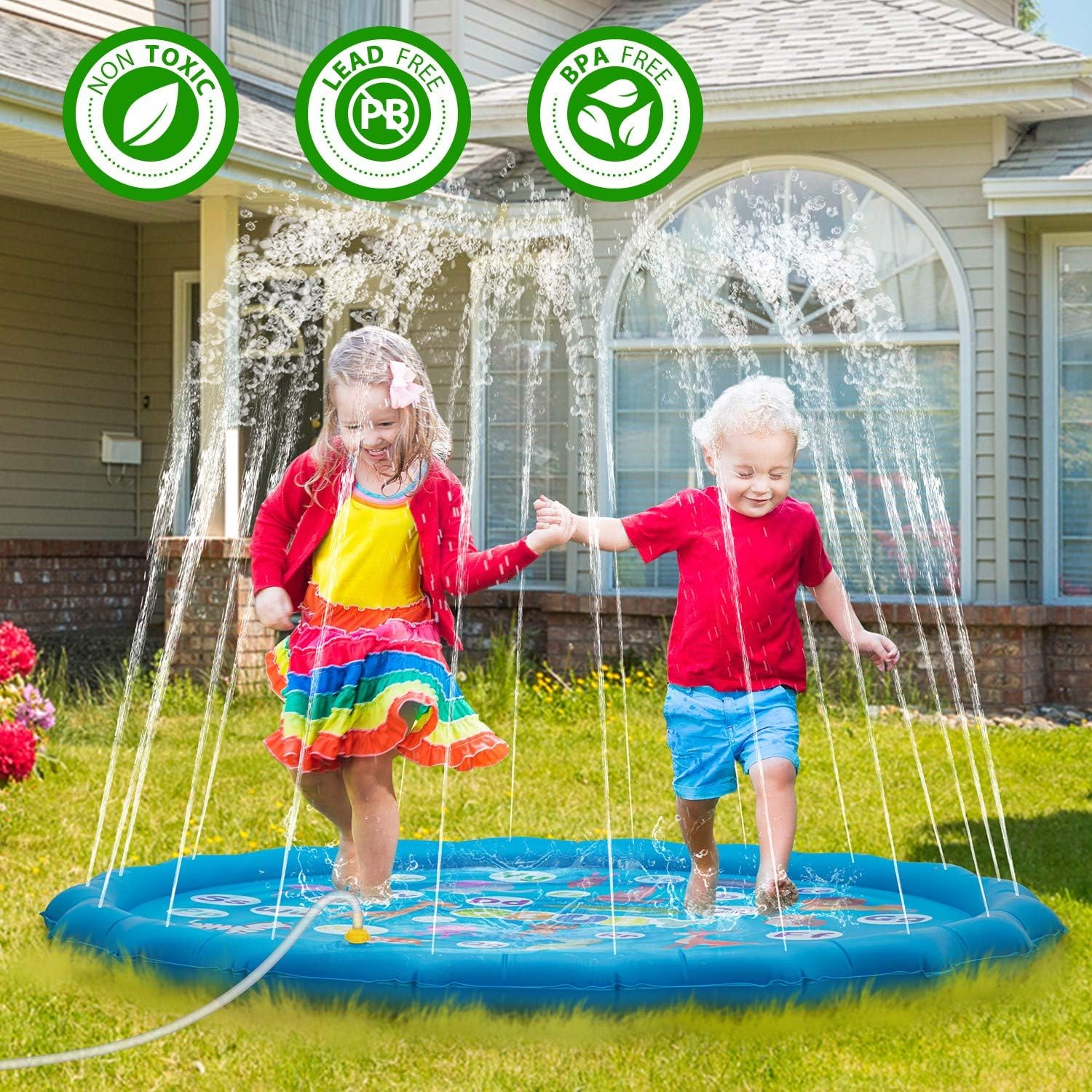 Obuby Sprinkler \u0026 Splash Play Mat 