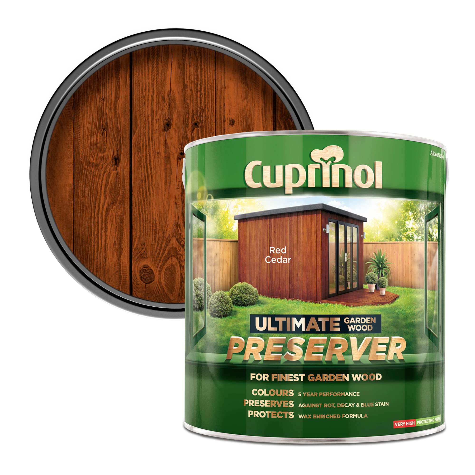 Cuprinol CUPGWPRERC4L 4L Ultimate Garden Wood Preserver - Red Cedar