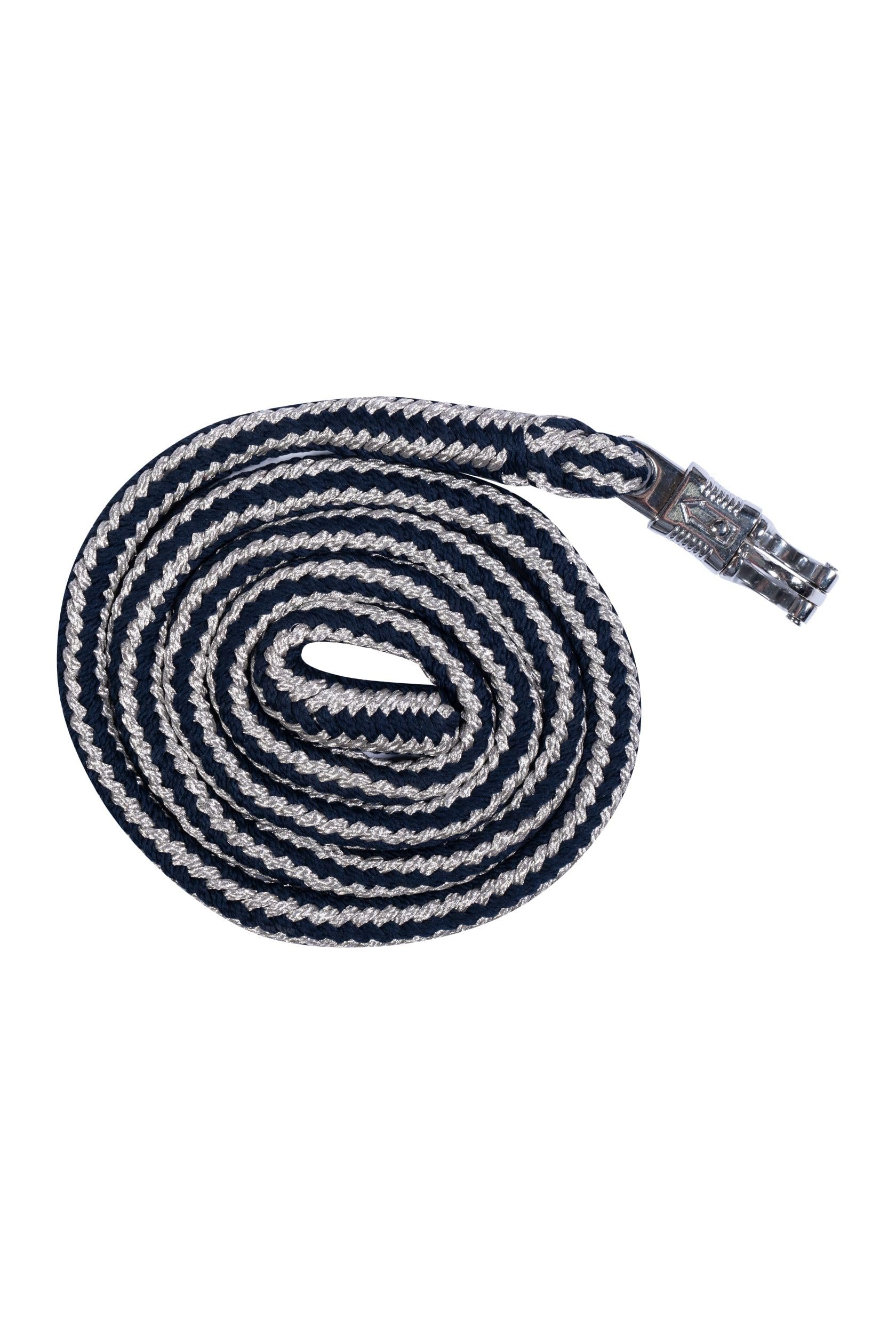 HKM Bloomsbury Lead Rope Dark Blue/Silver 180 cm