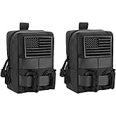 FRTKK 2 Pack Molle Pouches - Tactical Compact Water-Resistant EDC Pouch Bag Small Utility Pouch