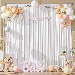 30ftx12ft White Backdrop Curtains for Wedding