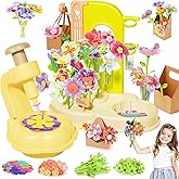 ZHYLLO DIY Flower Bouquet Kit, Crafts for Kids Ages 4-6-8, Fabric Flower Bouquets Toys, Arts and Crafts Flower Making Kit for Kids, Creative Christmas Birthday Gift for 4 5 6 7 8 9 10 Year Old Girls
