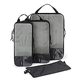 BAGSMART 4 Set Compression Packing Cubes for