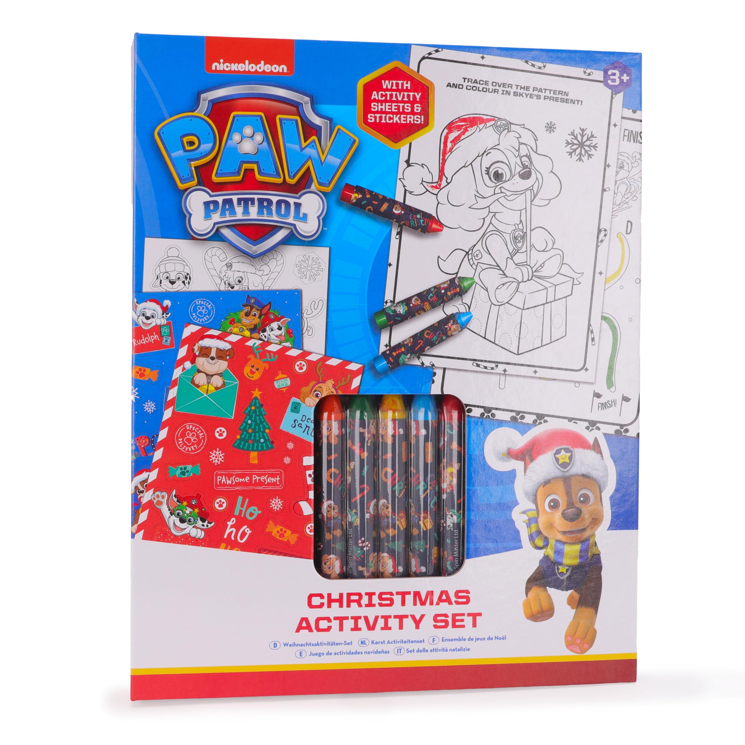 Toyland® Paw Patrol Christmas Activity Set - with Activity Sheets, Stickers and Crayons!