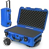 NANUK 935 Hard Case with Cubed Foam – Waterproof Protective Equipment Case with Wheels, 22” x 14” x 9” – Dustproof and Impact Resistant, Airline Carry-On Approved – Blue