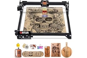 ORTUR Laser Master 2 S2 LU2-2, 2.1W Laser Engraver Machine, 0.06mm Fixed-Focus Eye Protection Compressed Spot, 32-bit Motherb