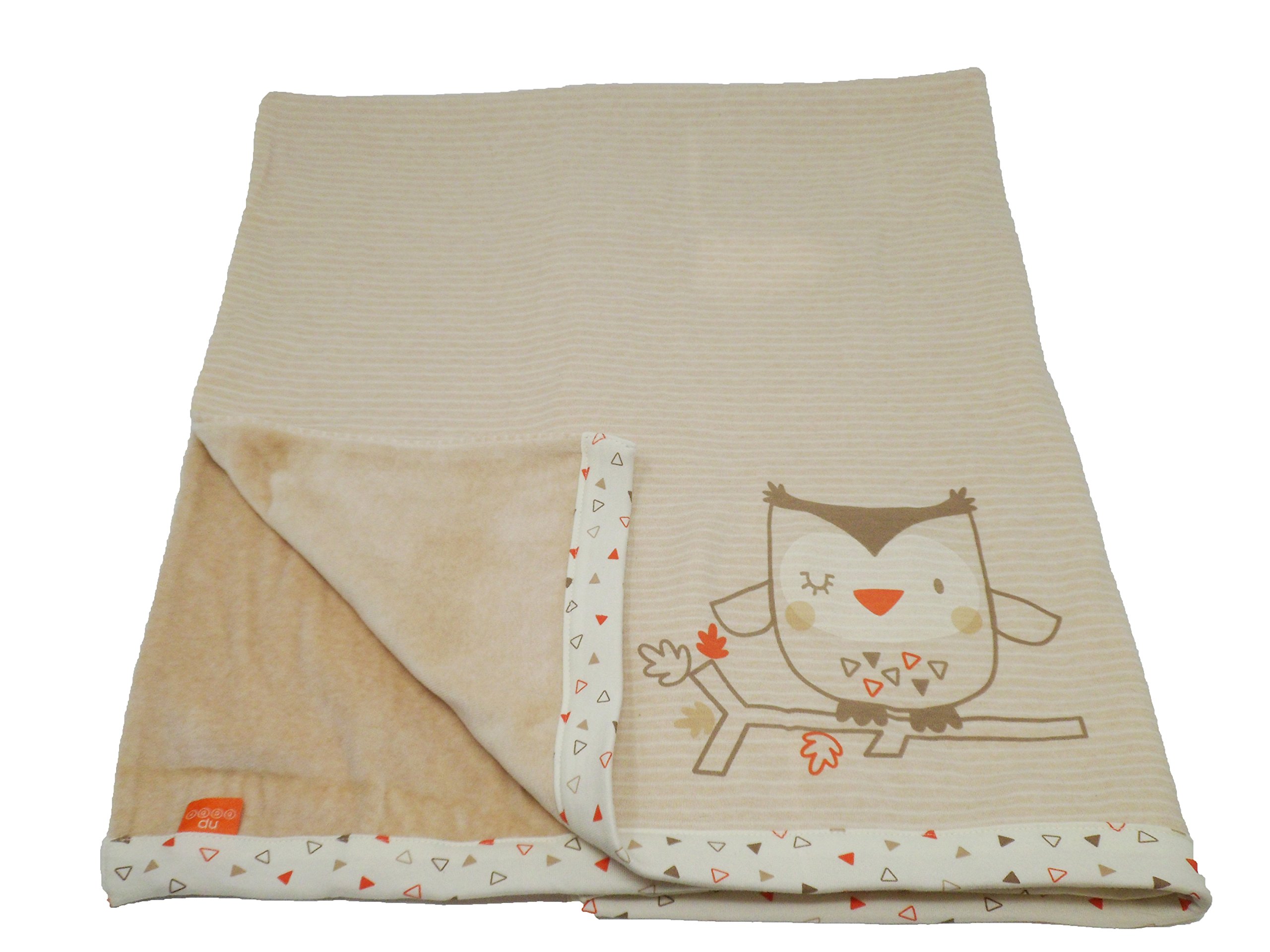 Natures Purest Woodlands Friend Owl Velour Blanket - 75x100cm