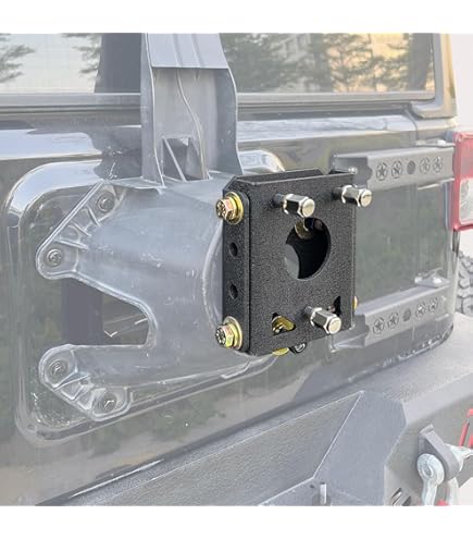 Smittybilt 3721 Tire Relocation Bracket For Jeep CJ/YJ/TJ/LJ/JK - Fits Up To 35" Tires