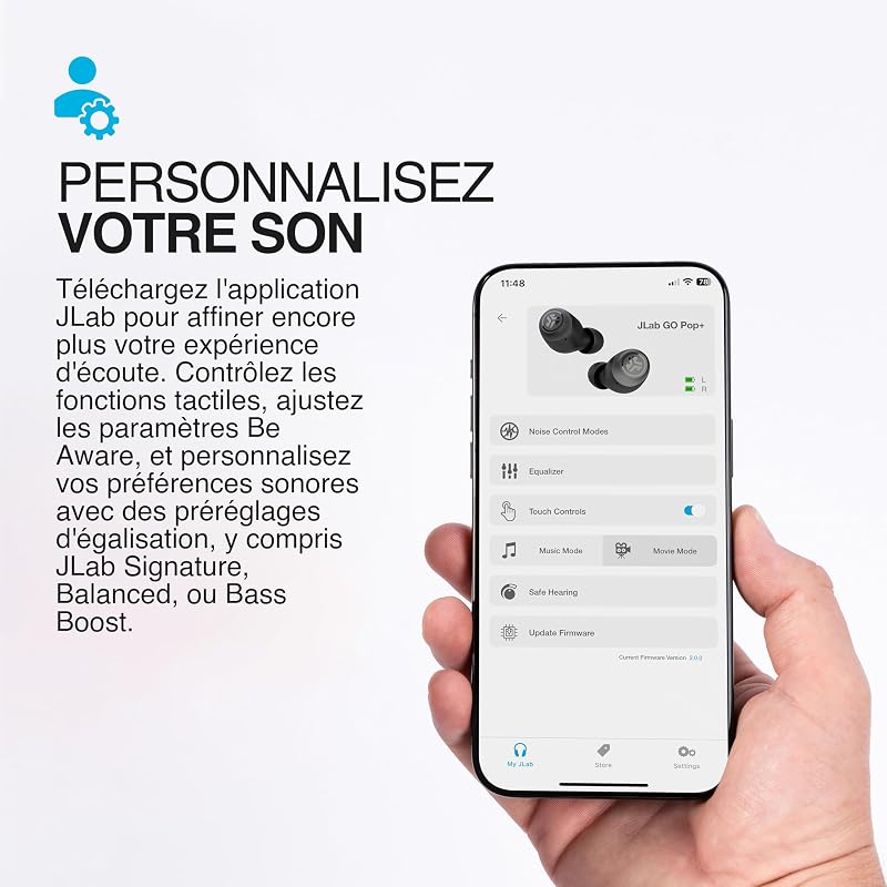 Go Air Pop+ Écouteurs Bluetooth sans Fil - 35h, Menthe