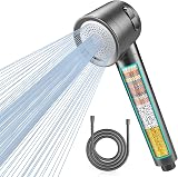 MEKO Hard Water Filter Shower Head 3 Modes 15-Layer Filtration 1.5m Hose