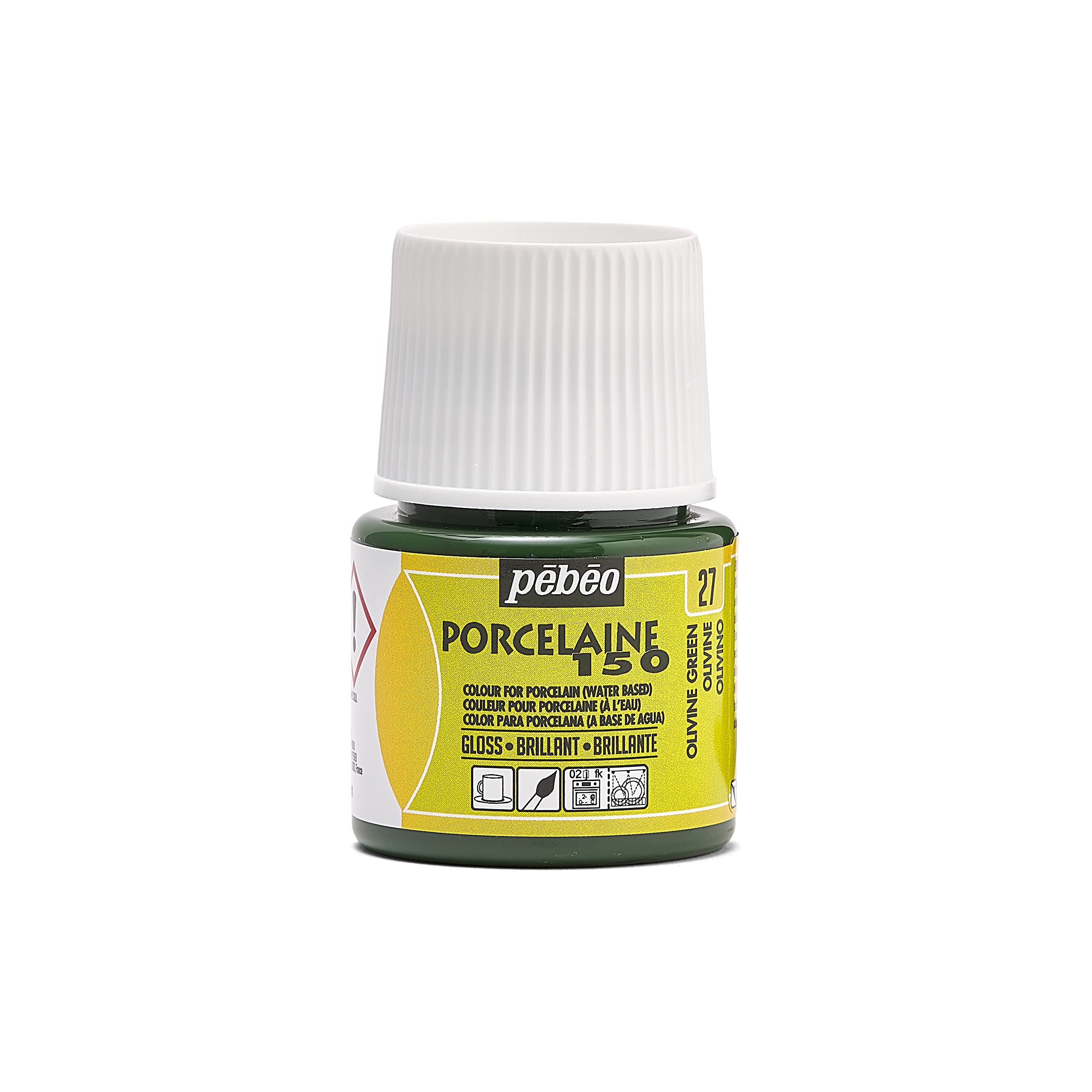 Pebeo 45ml Pebeo Porcelaine 150 China Paint 45-Milliliter Bottle ,Olivine Green — image 1
