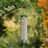 Peckish All Weather Sunflower Heart Metal Bird Feeder Large Blue Black view 2