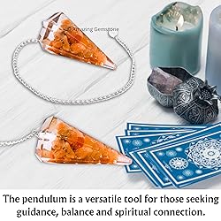 Red Aventurine Orgone Crystal Pendulums for