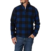 Wrangler Authentics Men's Wooly Fleece Quarter Zip Pullover