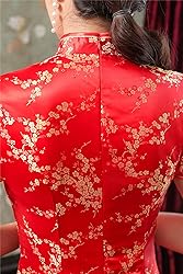 Shanghai Story Short Sleeve Long Qipao Brocade