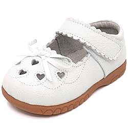 Femizee Girls Leather Bows Design Soft Round Toe
