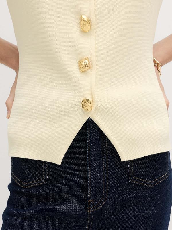 Pullover Slim Fit Buttermilk S