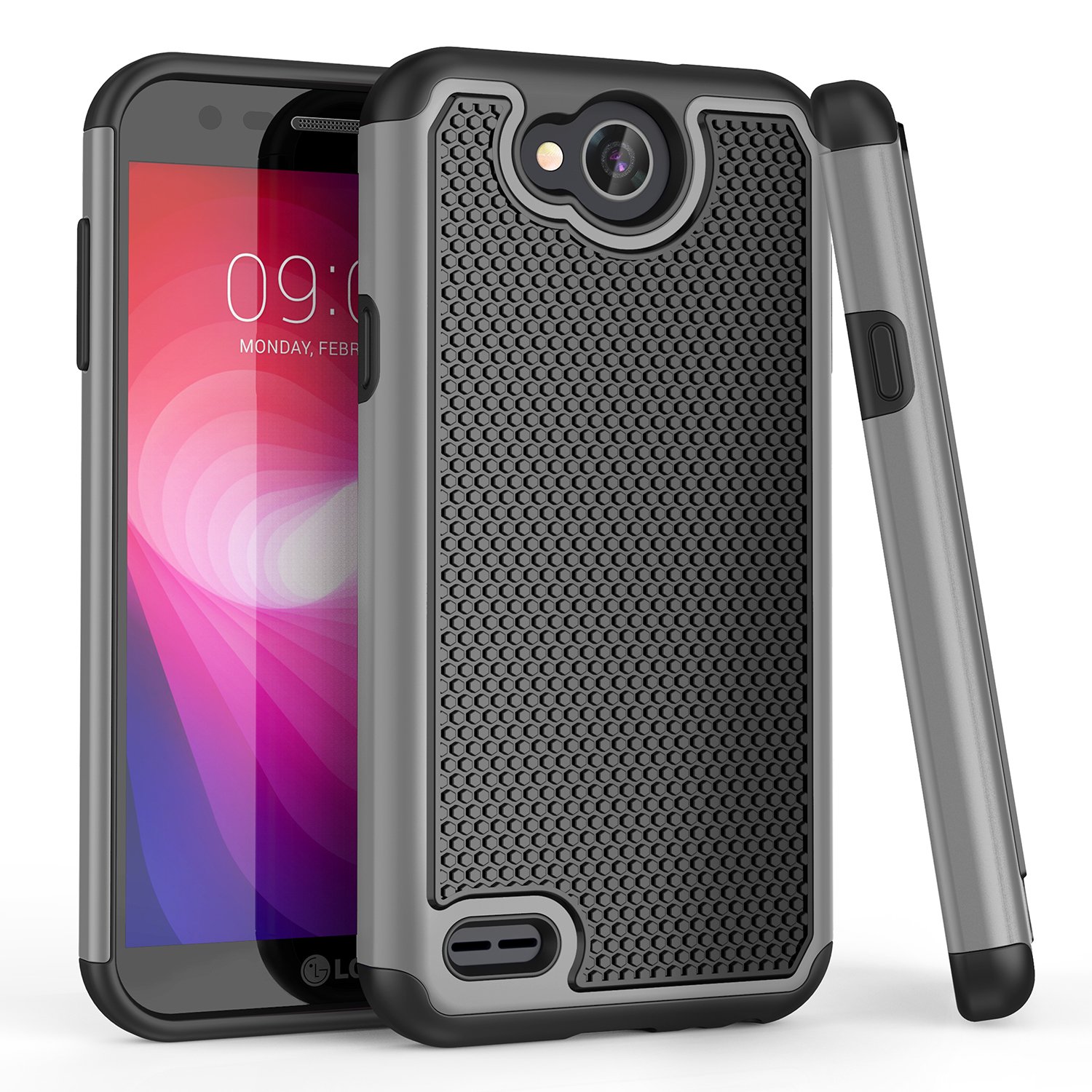 Best Lg Fiesta 2 Hard Dual Silicone Phone Case