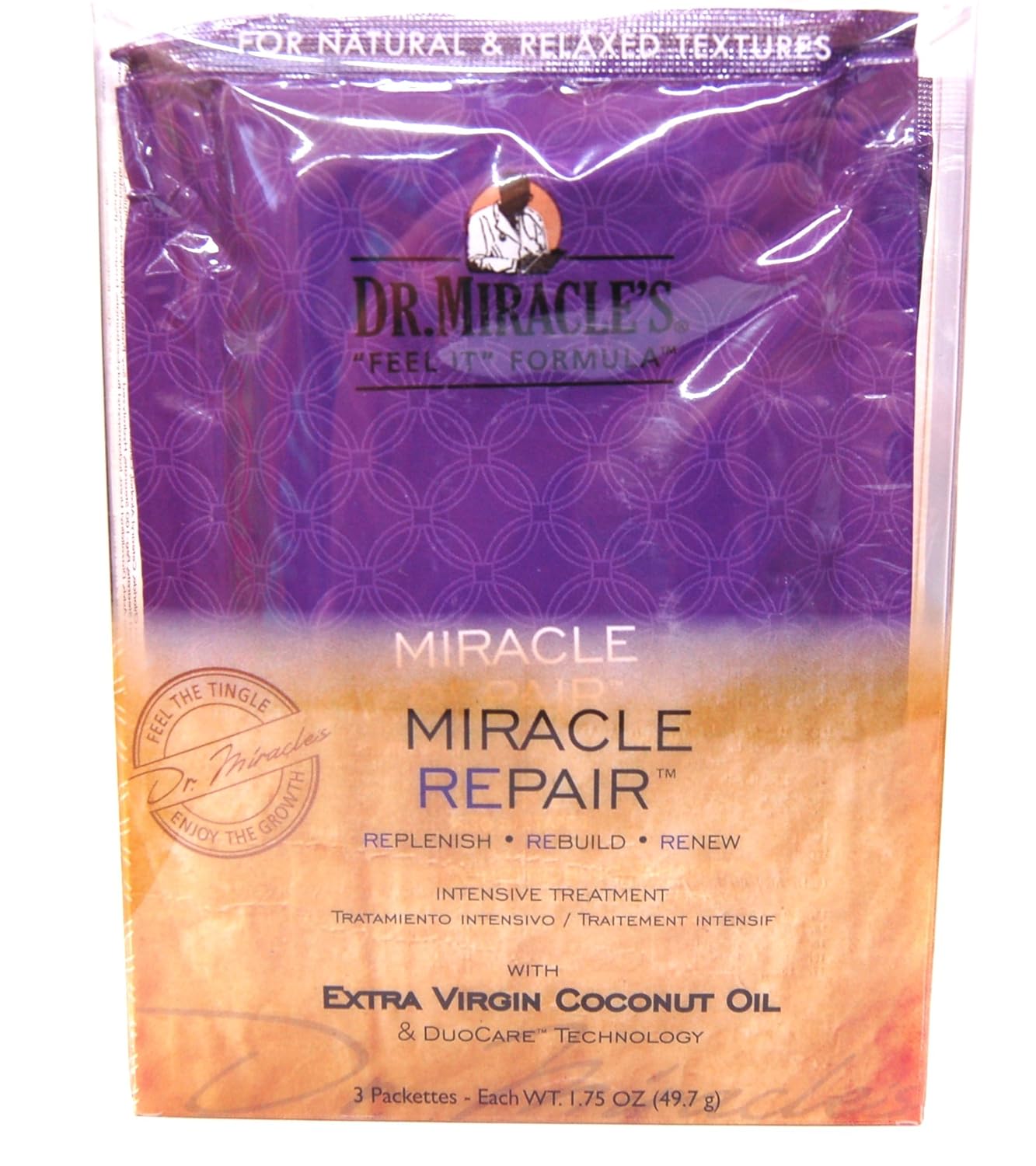 Dr.Miracle's Miracle Repair (3 Packettes-Step 1,Step 2, Step 3)