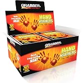 Grabber Hand Warmers - Long Lasting Natural Odorless Air Activated Warmers - Up to 10 Hours of Heat - 40 Pair , 3.5x2"
