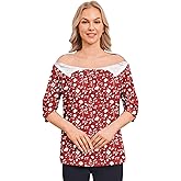 Deyeek Post Shoulder Surgery Shirt for Women Chemo Tear Away Shirt Snap Button 3/4 Sleeve Recovery Adaptive Clothing